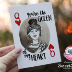youare the queen greeting card
