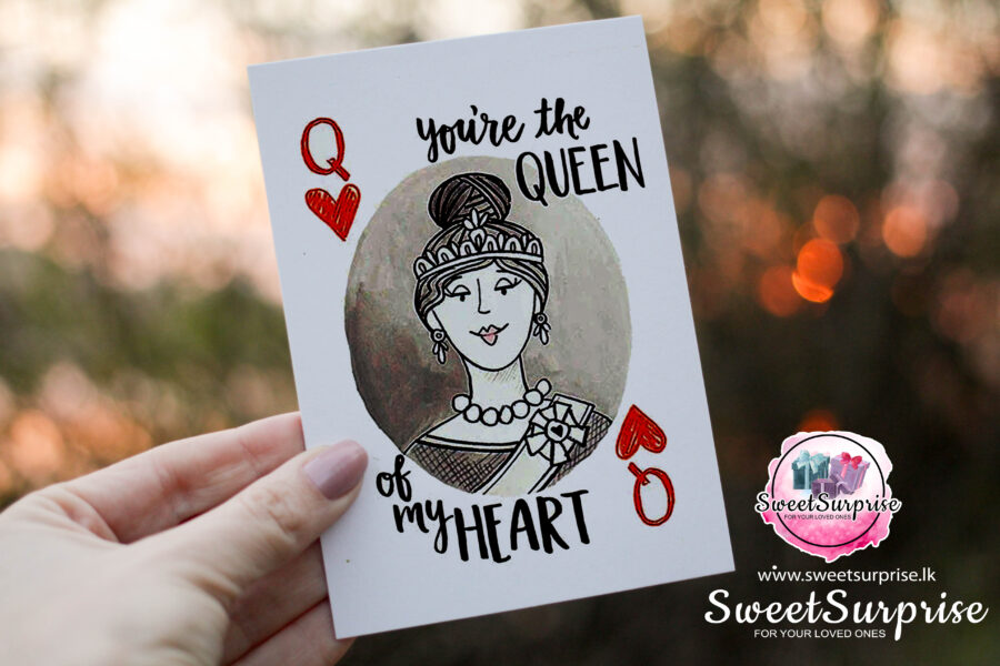 youare the queen greeting card